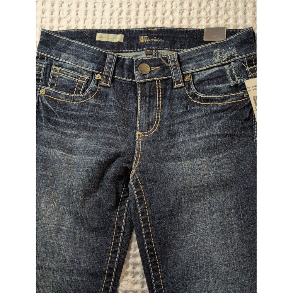 Kut from the Kloth Natalie High Rise Boot cut Women's Dark Indigo Jeans Size 0